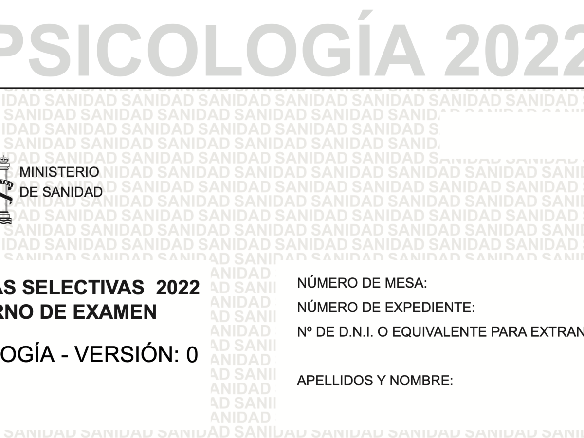 Examen PIR (2022-2023): las 5 preguntas tipo test más random